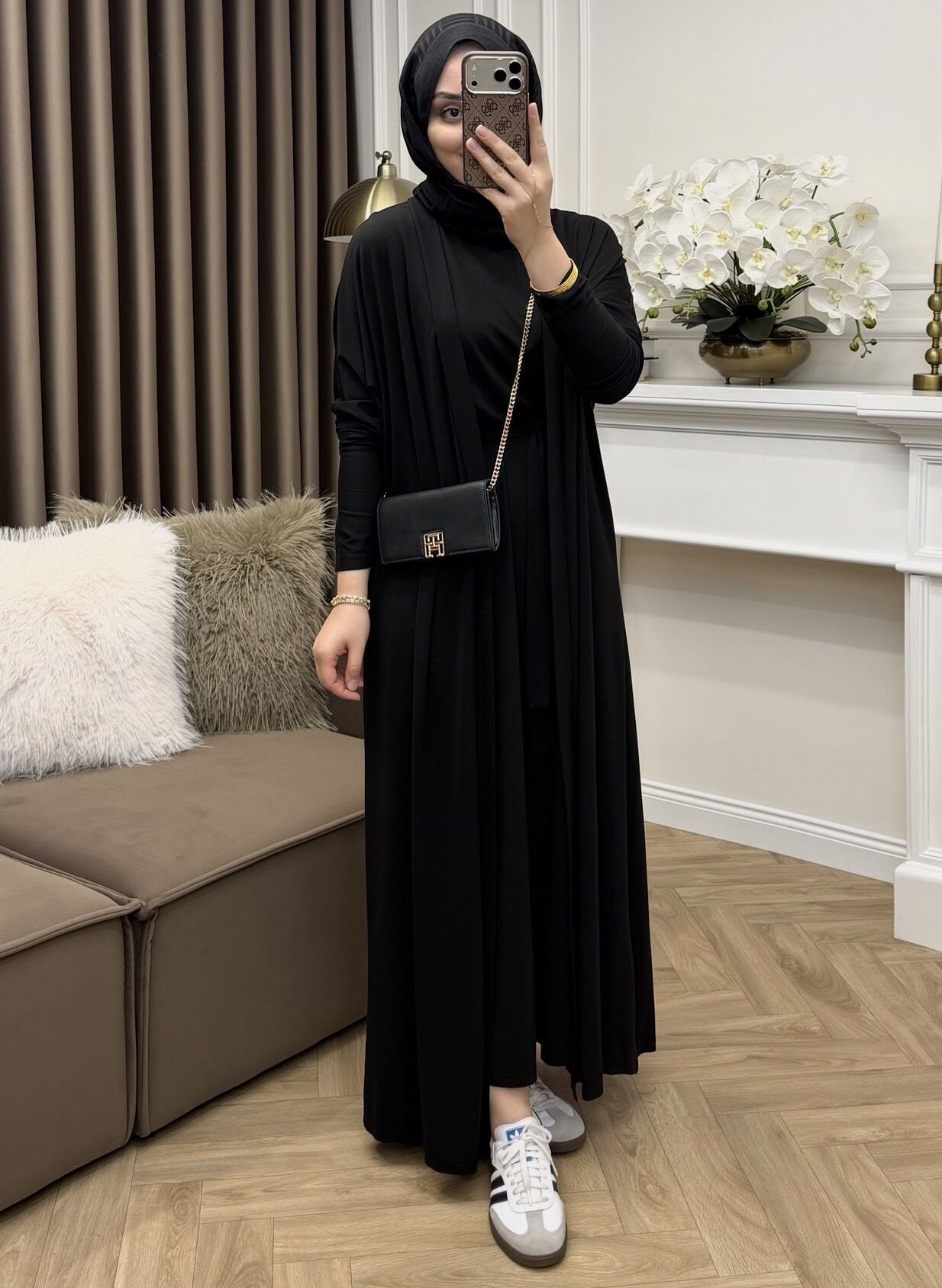Loren Oysho Abaya Takım Siyah(Ön sipariş)