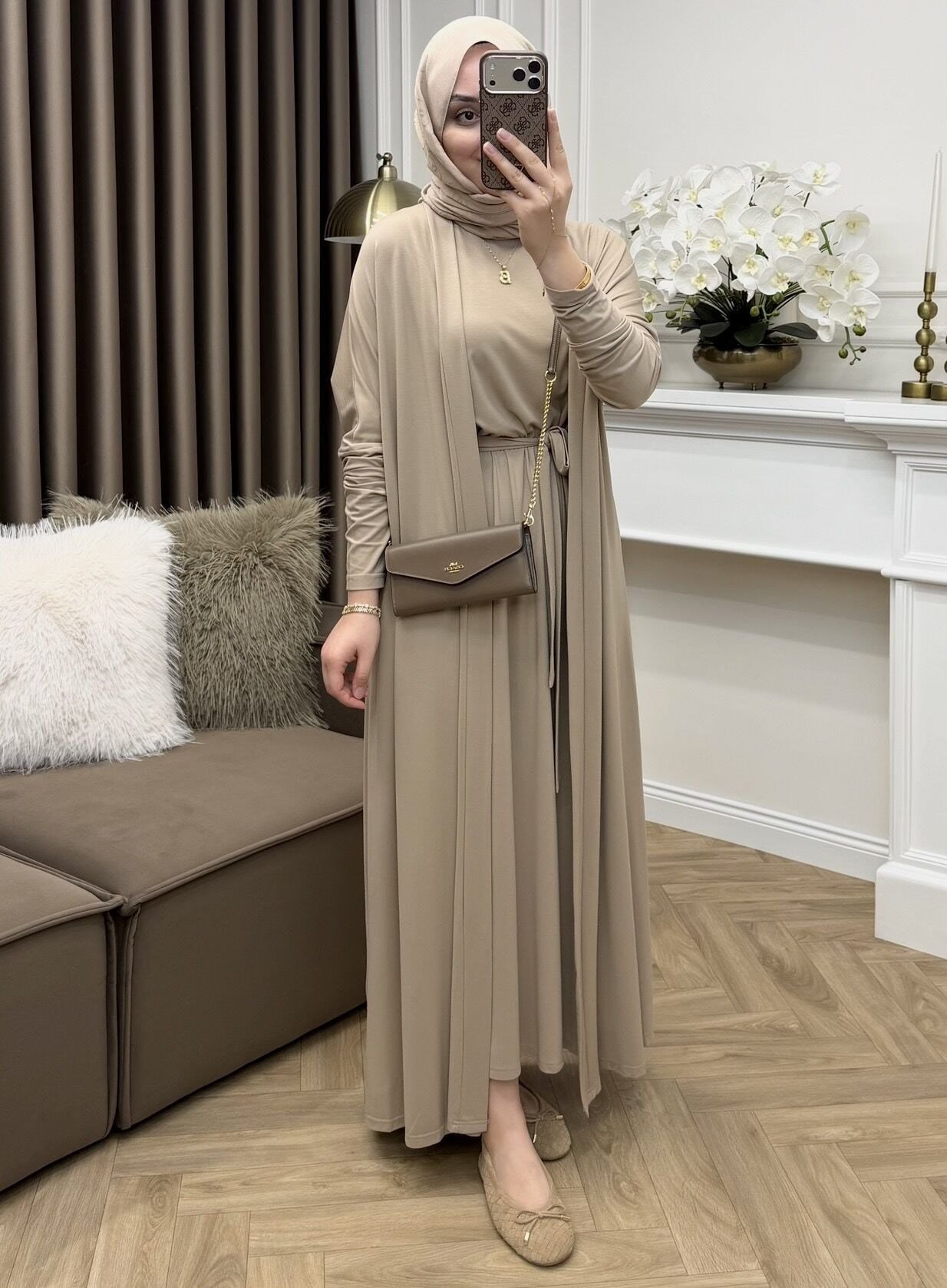 Loren Oysho Abaya Takım Vizon(Ön sipariş)