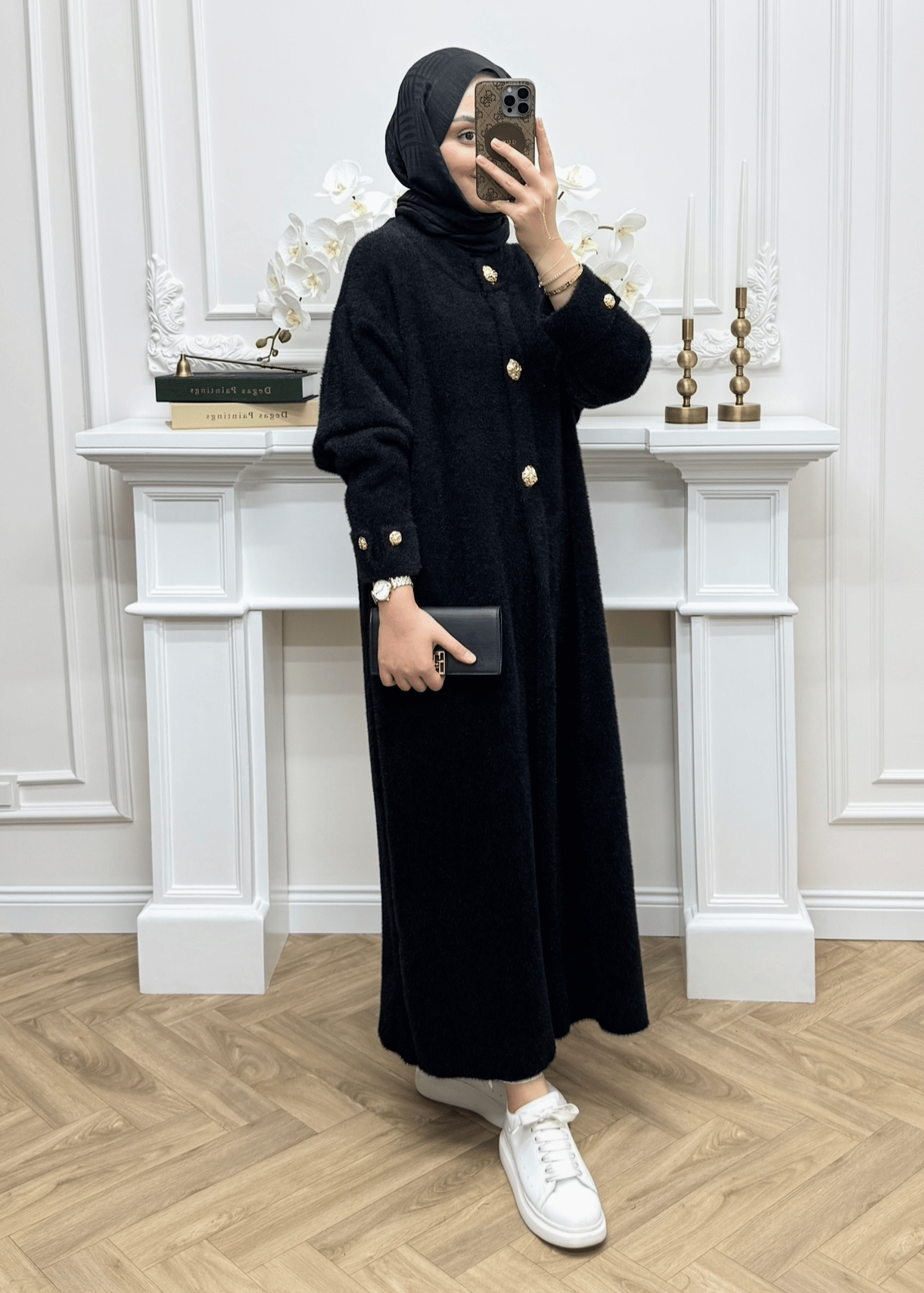 Moi Angora Hırka | Siyah