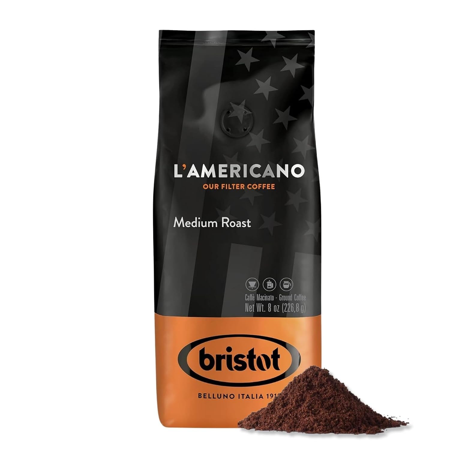 L‘americano Filtre Kahve - Orta Kavrum - 226.8 Gr