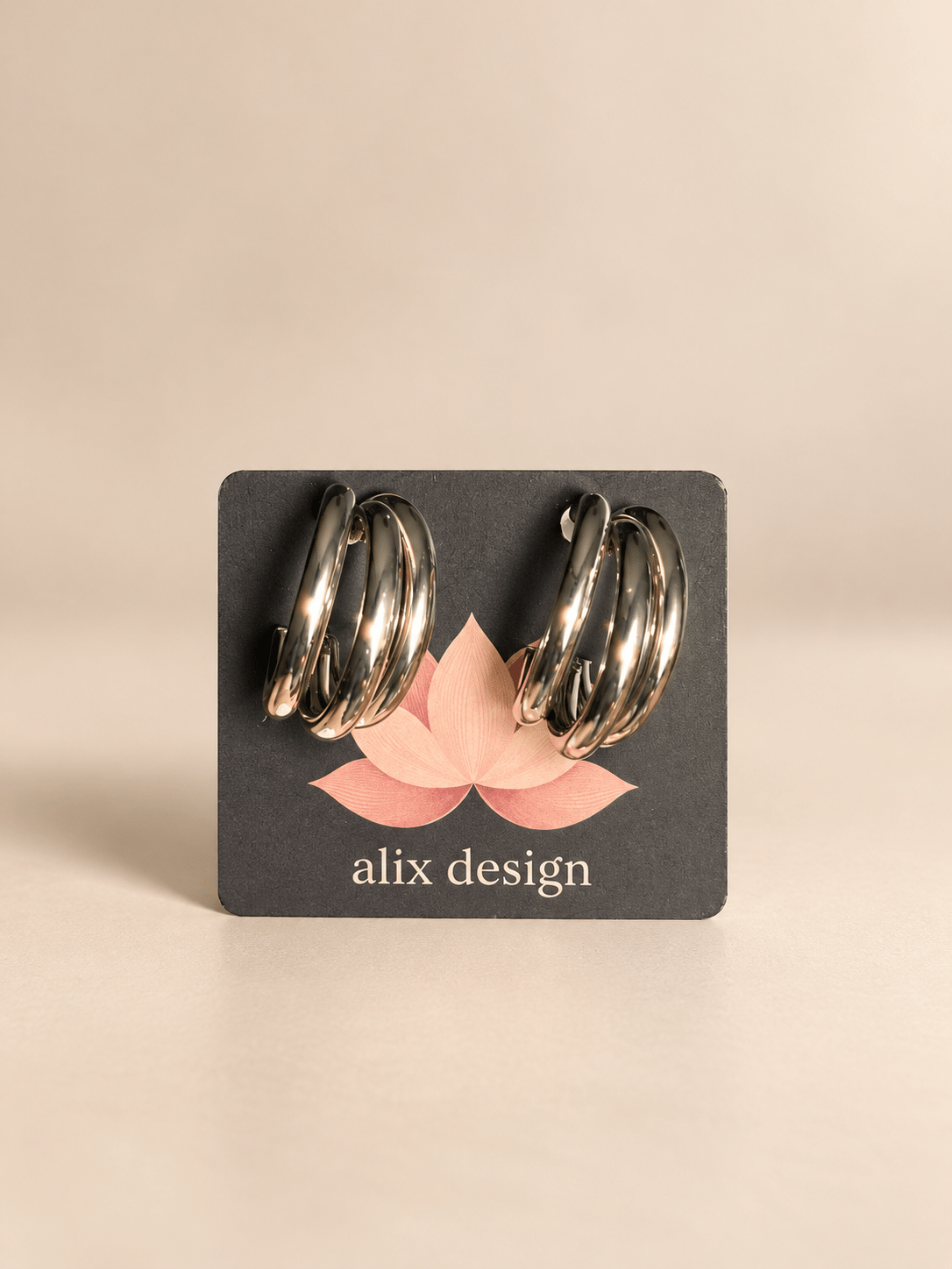     Trio Small Silver Küpe