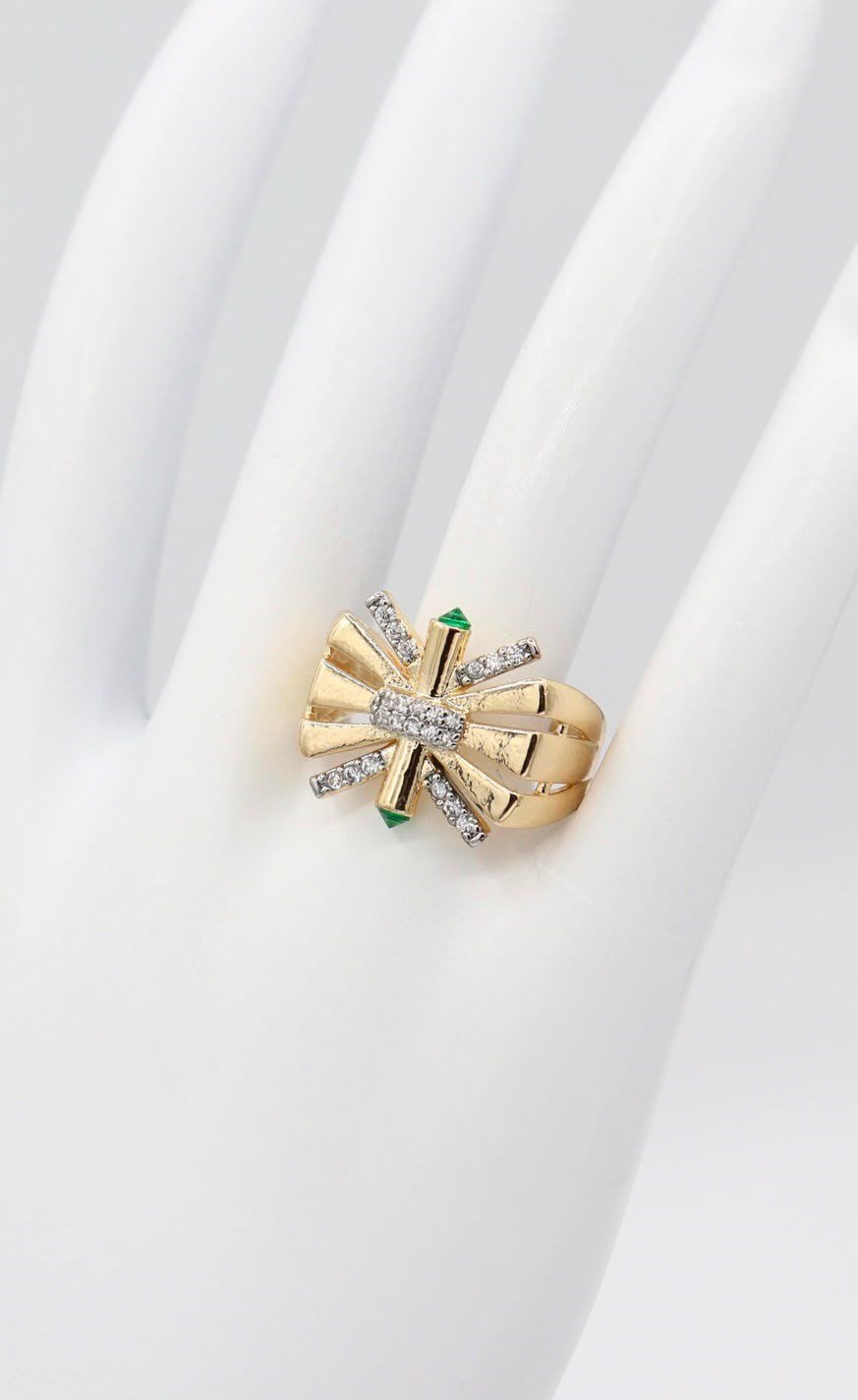 Art Deco Ribbon Gold Ring