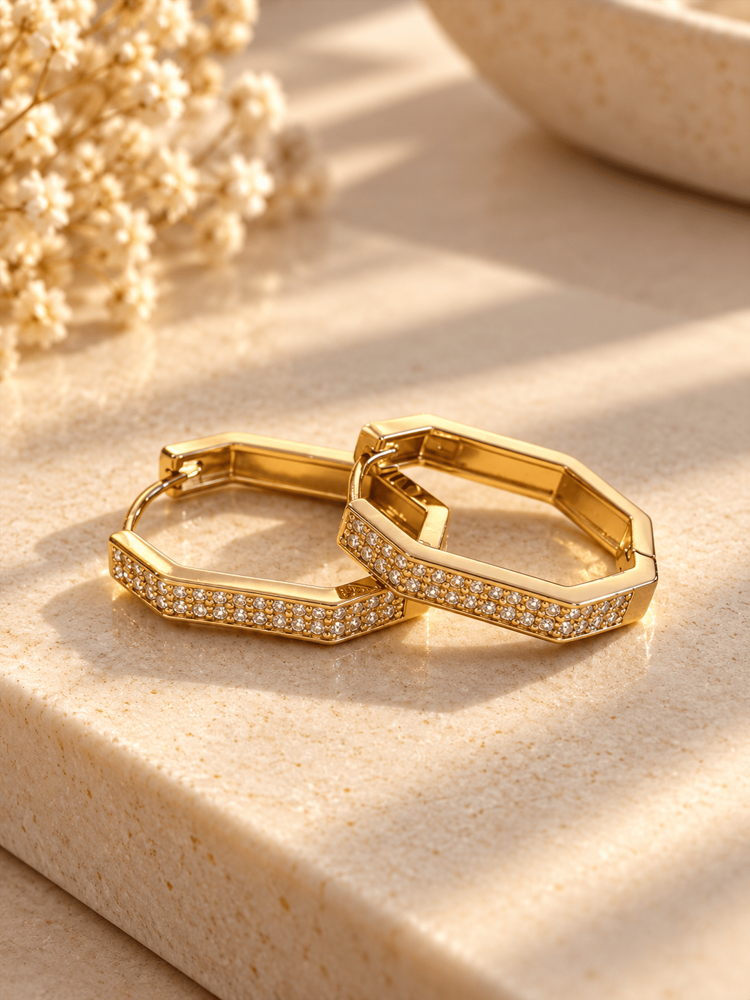 Crystal Edge Earrings