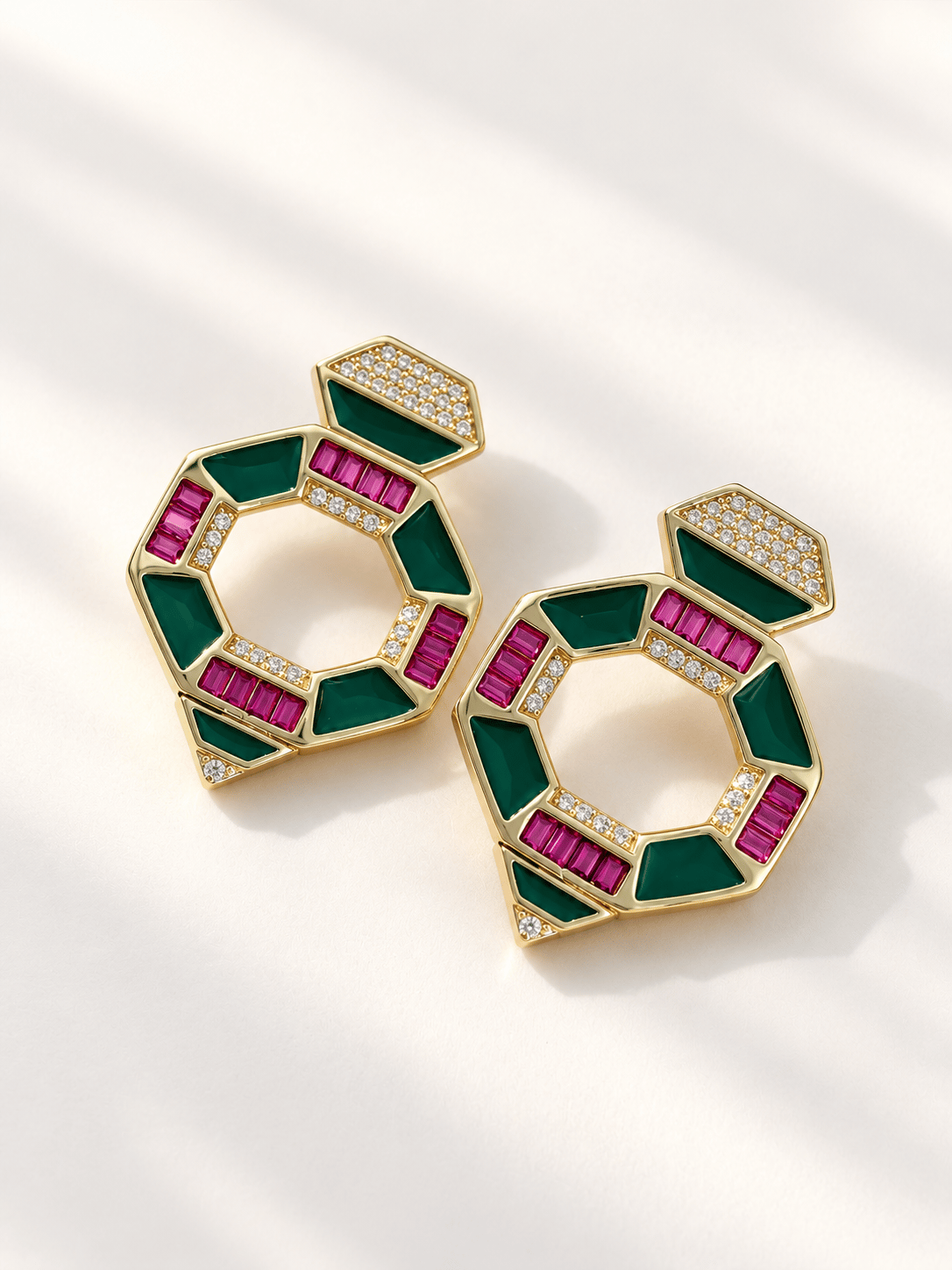 Emerald Royale  Earrings