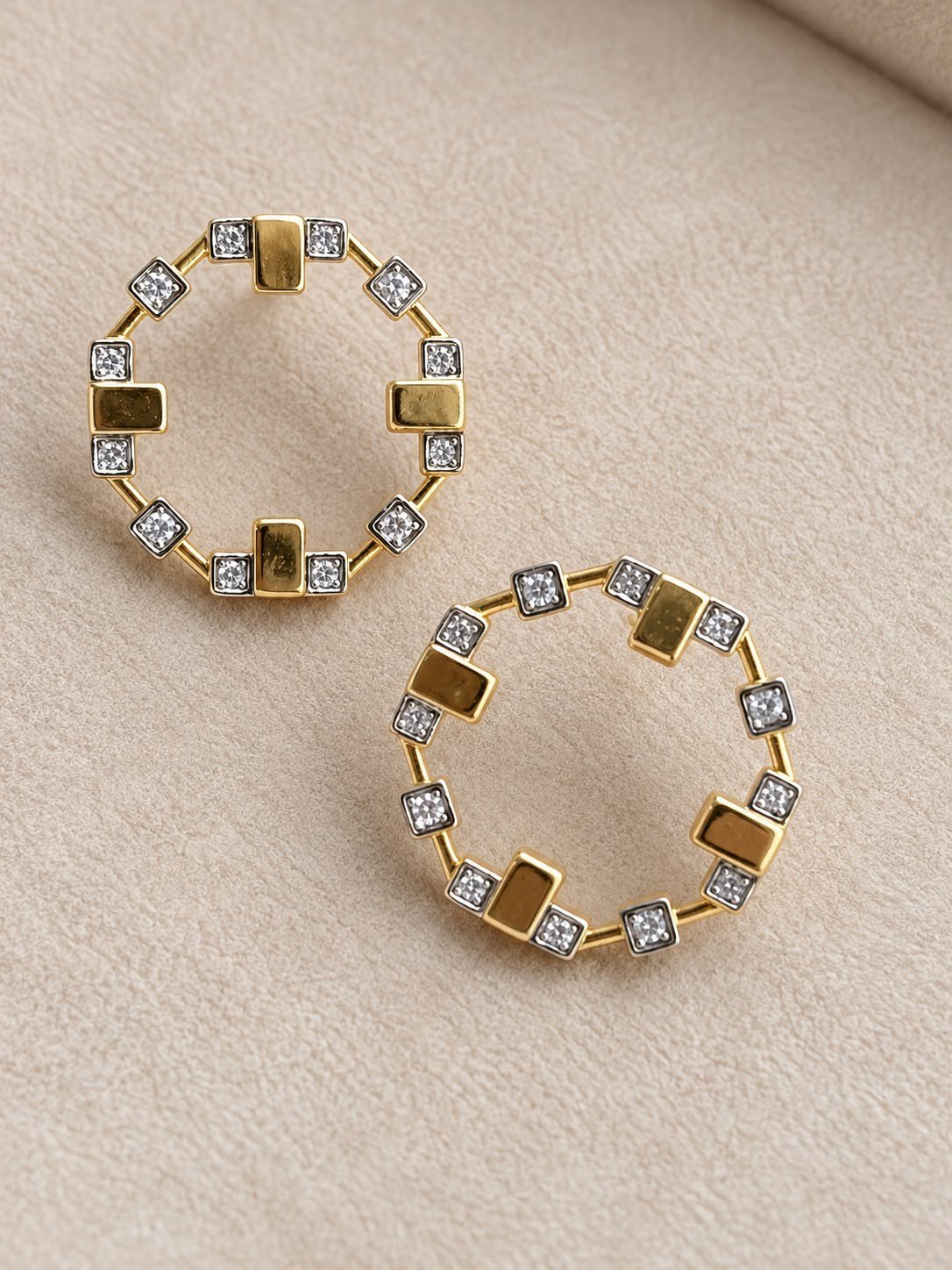 Golden Geometry Earrings