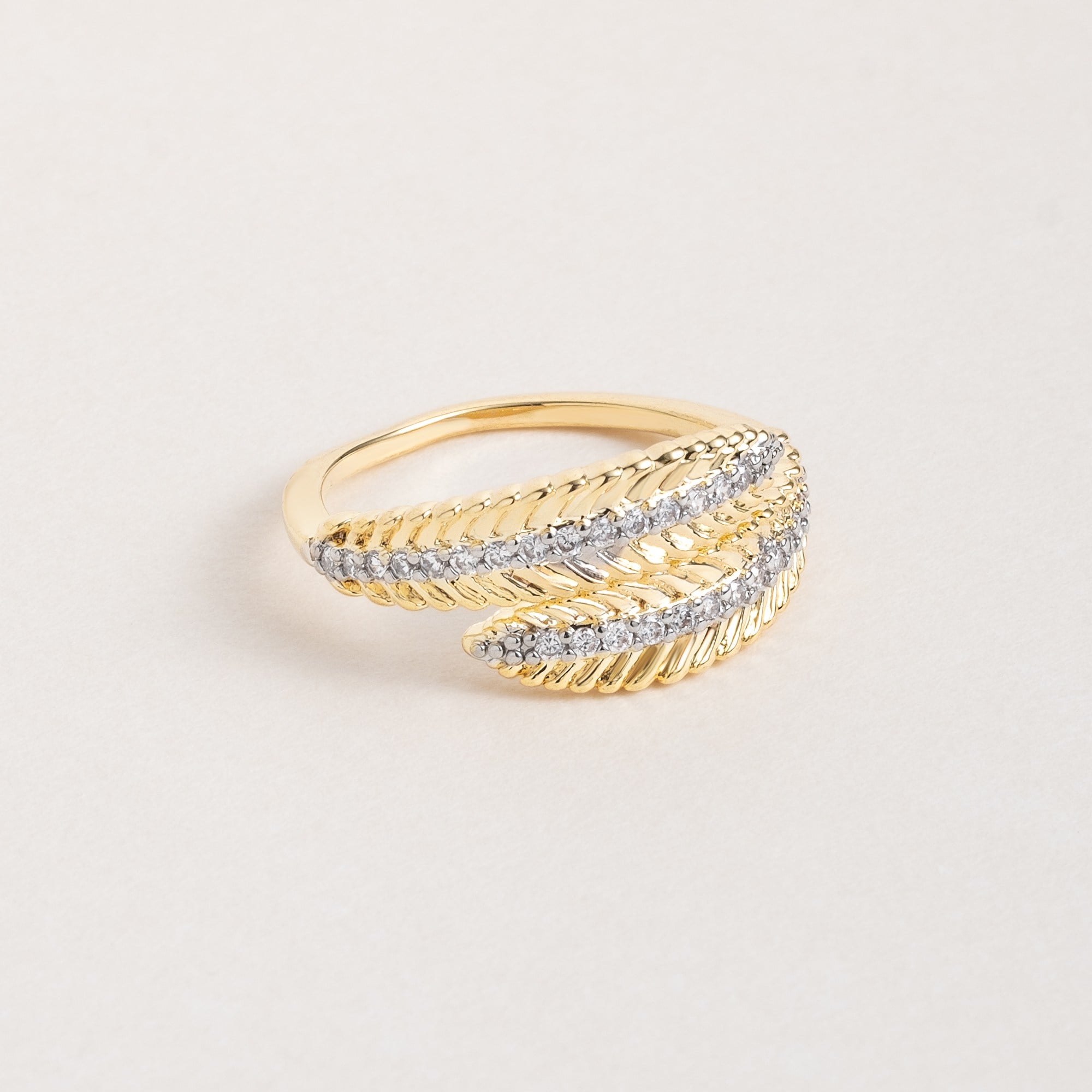 Golden Leaf Ring