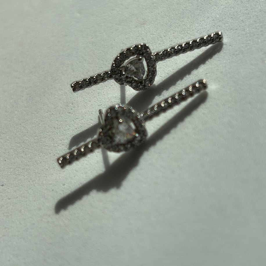 Heartline Studs