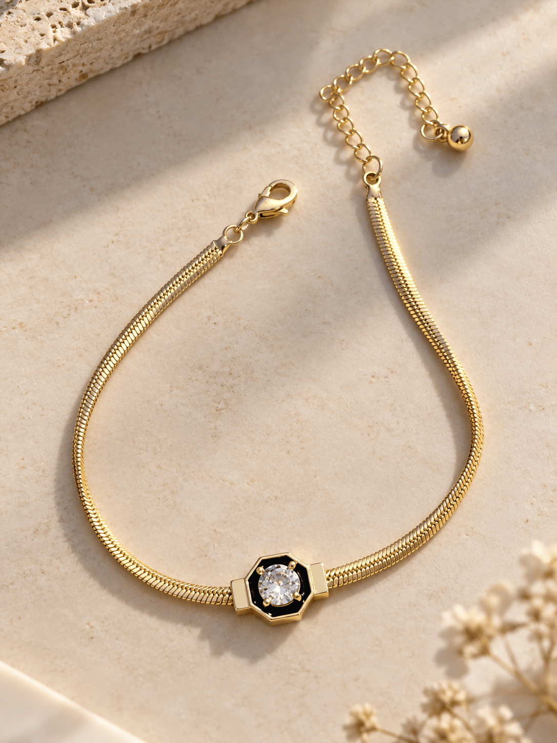 Noir Solitaire Bilezik
