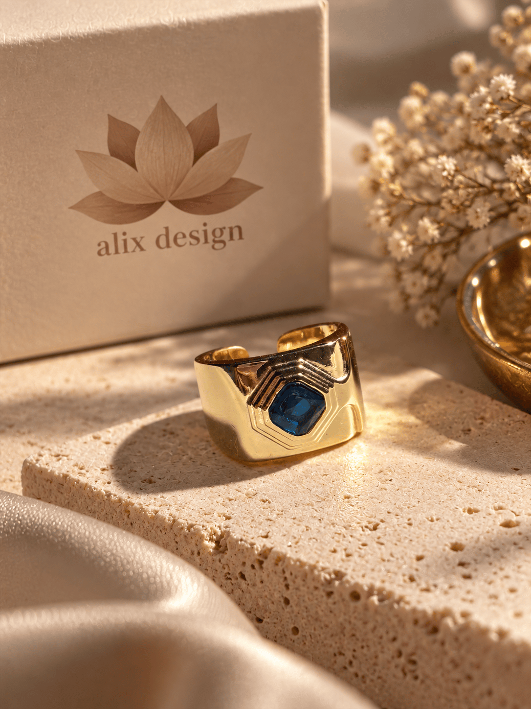 Sapphire Geometry Yüzük