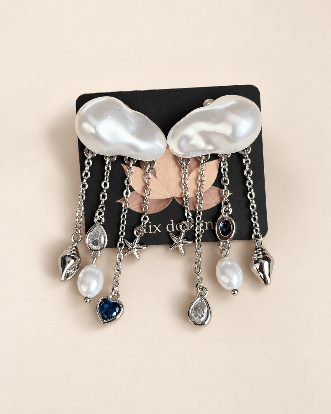 Silver Cloud Charm Küpe