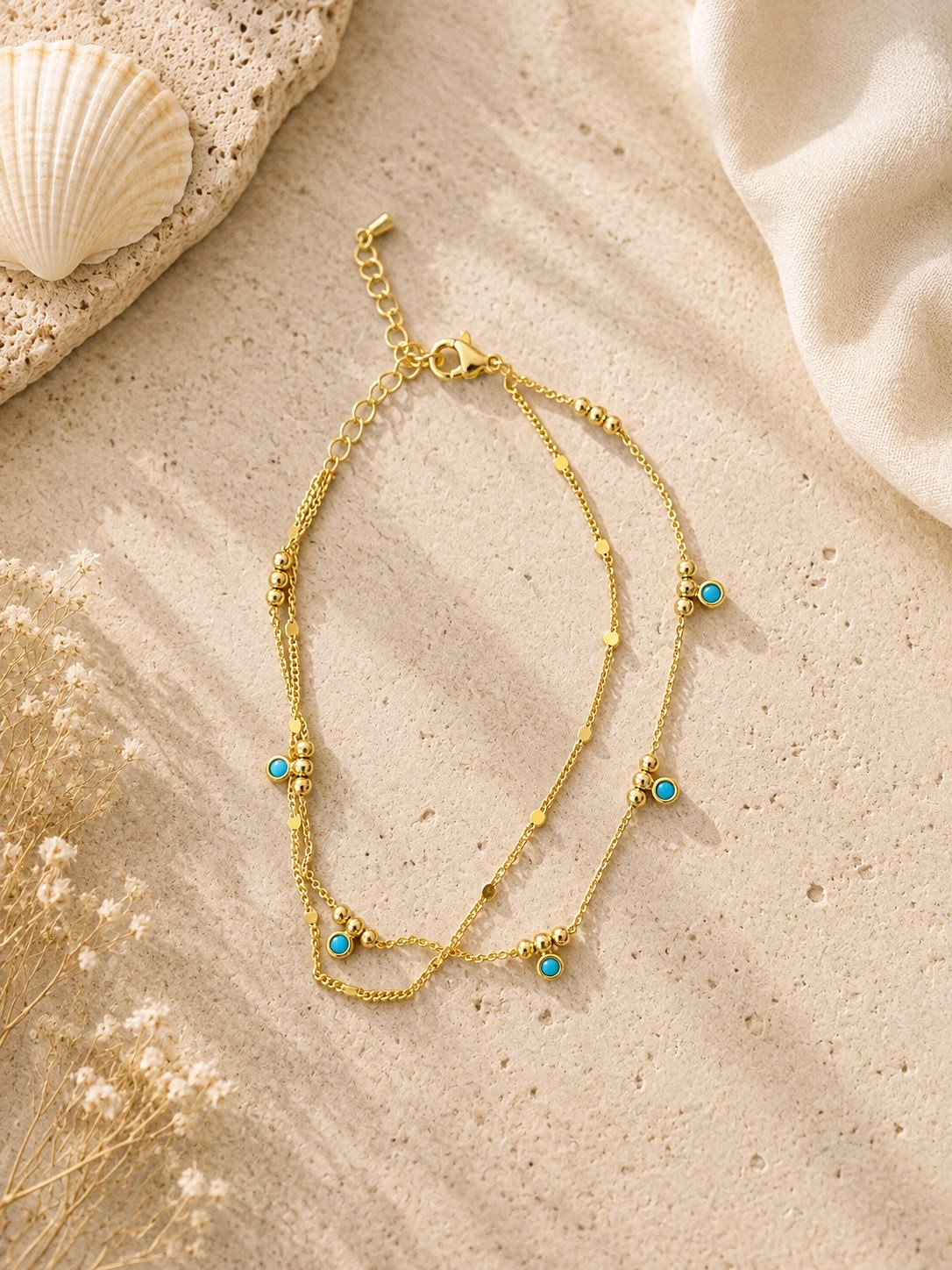 Turquoise Eye Anklet