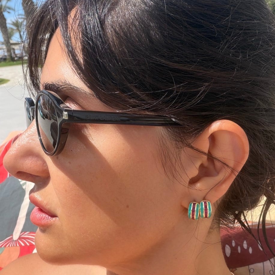 Verde Ruby Earrings