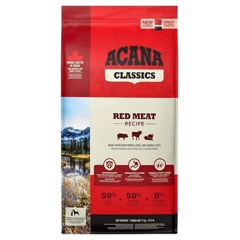 Acana Classic Red Kuzulu ve Sığırlı Düşük Tahıllı Köpek Maması 14,5 kg
