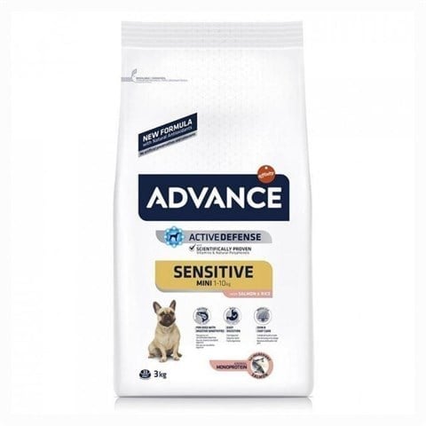 Advance Sensitive Somonlu Mini Yetişkin Kuru Köpek Maması 3 kg
