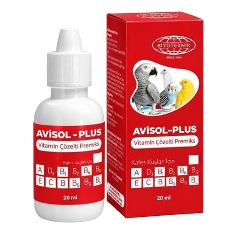 Biyoteknik Avisol Plus Kuşlar İçin Vitamin Çözeltisi 20 ml