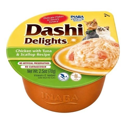 Ciao Dashi Tavuklu ve Deniz Taraklı Kedi Çorbası 70 gr