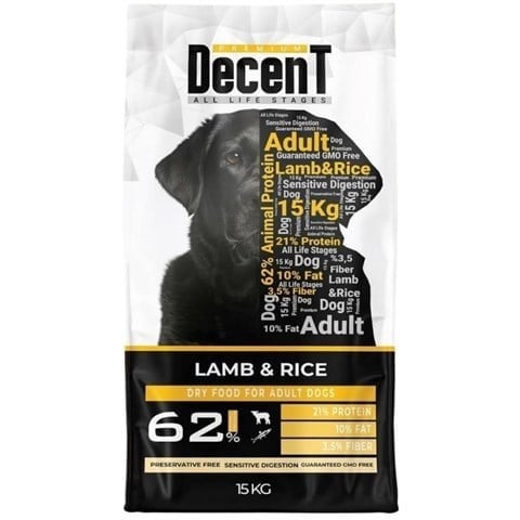 Decent Kuzulu Yetişkin Köpek Maması 15 kg