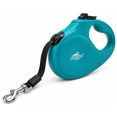 Doggie Master Otomatik Köpek Gezdirme Tasması XS Turkuaz 12 kg / 3 m