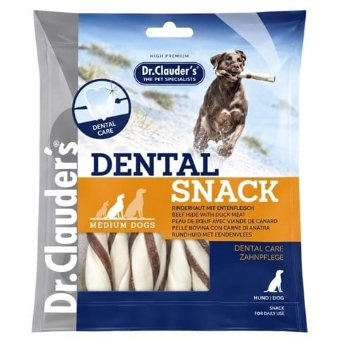 Dr.Clauders Dental Snack Sığır Derili ve Ördekli Orta Irk Köpek Ödül Maması 170 gr