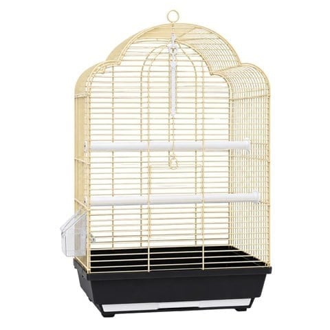 EuroGold Oval Çatılı Pirinç Kuş Kafesi 34,5 x 28 x 54,5 cm
