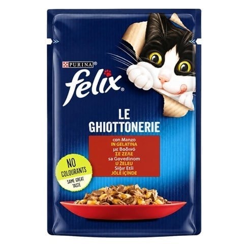 Felix Sığır Etli Yetişkin Kedi Yaş Maması 85 gr