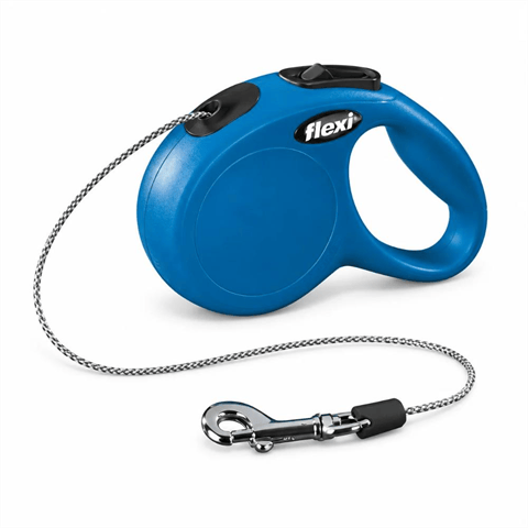 Flexi New Classic XS Mavi İp Tipi Otomatik Kedi ve Köpek Gezdirme Tasması 3 m / 8 kg