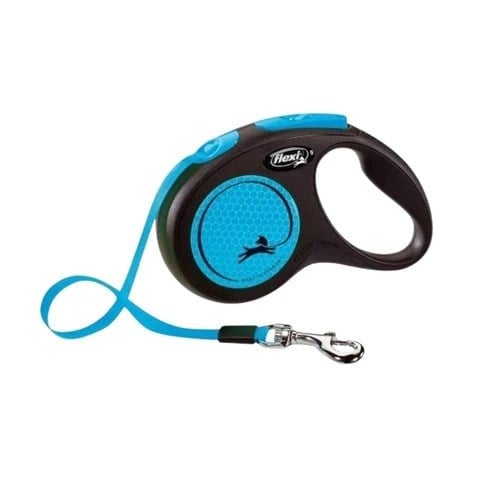 Flexi New Neon Otomatik Mavi Şerit Gezdirme Small 5 Metre
