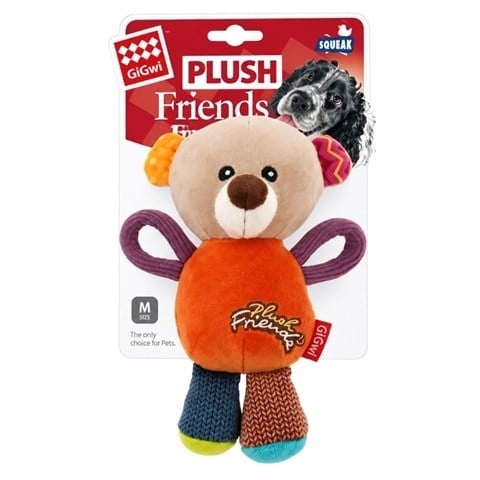 GiGwi Sesli Peluş Ayı Köpek Oyuncağı 17 cm