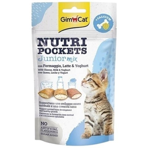 GimCat Nutripockets Junior Mix Kedi Ödül Maması 60 gr