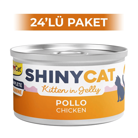 GimCat Shinycat Jöle İçinde Tavuklu Yavru Kedi Konservesi 70 gr 24 Adet