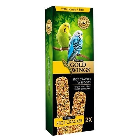 Gold Wings Premium Muhabbet kuşu Ballı Kraker 2'li
