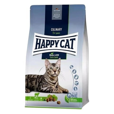 Happy Cat Culinary Weide Lamm Kuzu Etli Yetişkin Kedi Maması 10 kg