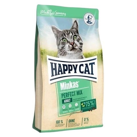 Happy Cat Minkas Perfect Mix Tavuklu Balıklı ve Kuzu Etli Yetişkin Kedi Maması 10 kg