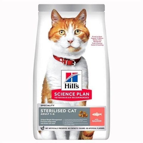 Hill's Somonlu Kısırlaştırılmış Yetişkin Kedi Maması 15 kg