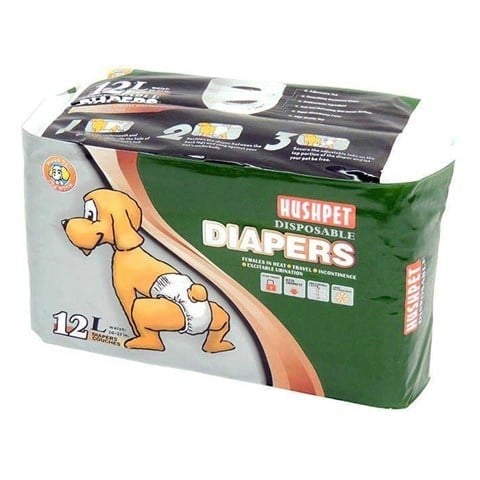 Hushpet Ultra Emici Köpek Külot Çiş Pedi L Beden 12'li