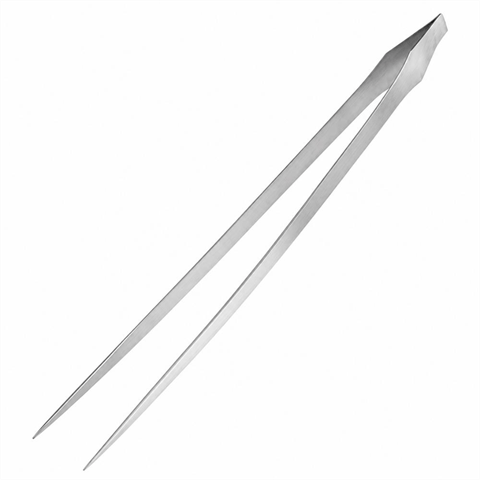 Jeneca AT-27W Eğri Uçlu Paslanmaz Çelik Akvaryum Bitki Maşası 27 cm