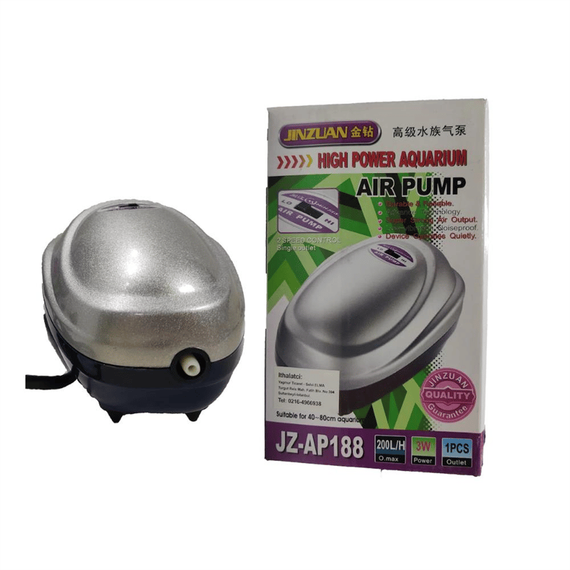 Jinzuan Jz-ap188 Tek Çıkışlı Akvaryum Hava Motoru