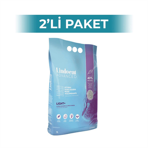 Lindo Cat Advanced Light+ Ultra Hafif Kedi Kumu 7 lt 2 Adet