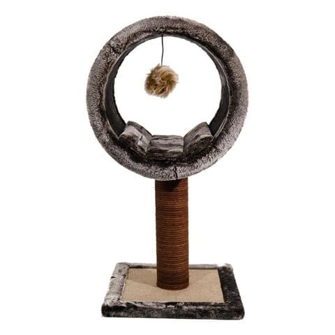 Lotus Bordo Tırmalamalı Kedi Evi