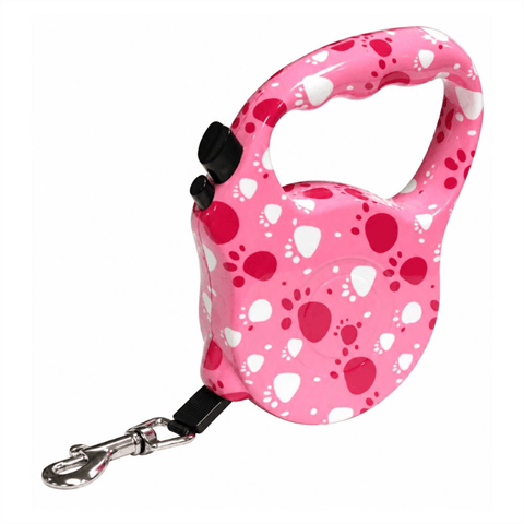 Nunbell Otomatik Şerit Köpek Gezdirme Tasması 5 mt Puantiyeli