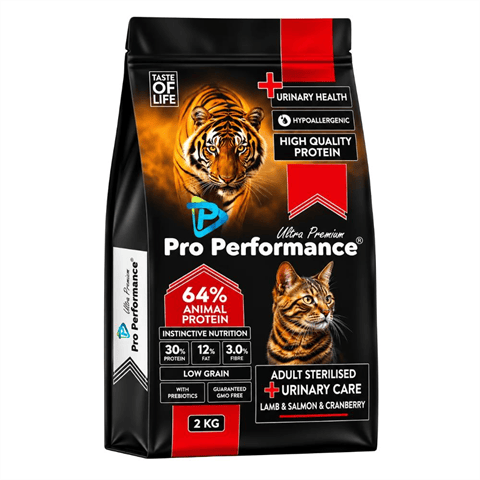 Pro Performance Kızılcıklı Kuzulu Karidesli ve Somonlu Kısırlaştırılmış Kedi Maması 2 kg