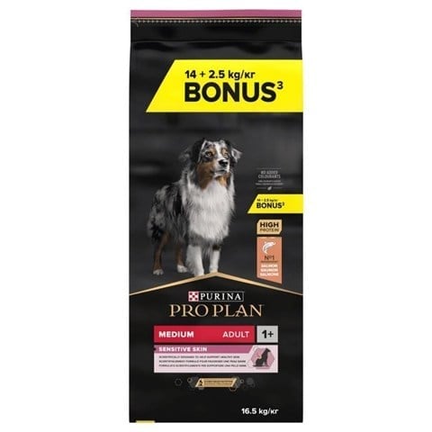 Pro Plan Medium Adult Somonlu Yetişkin Köpek Maması 14 kg + 2,5 kg