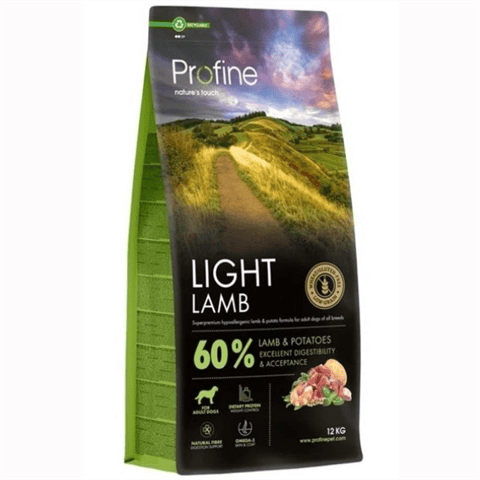 Profine Light Glutensiz Kuzulu Yetişkin Köpek Maması 12 kg