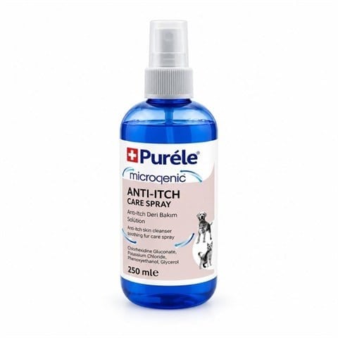 Purele Anti Itching Kedi ve Köpekler İçin Kaşıntı Karşıtı Koruyucu Sprey 250 ml