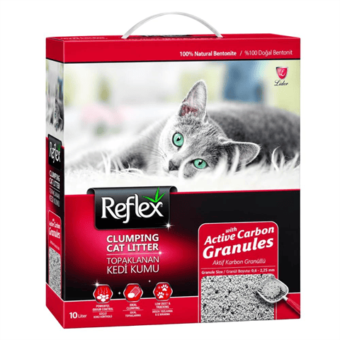 Reflex Granül Aktif Karbonlu Topaklanan Kedi Kumu 10 lt