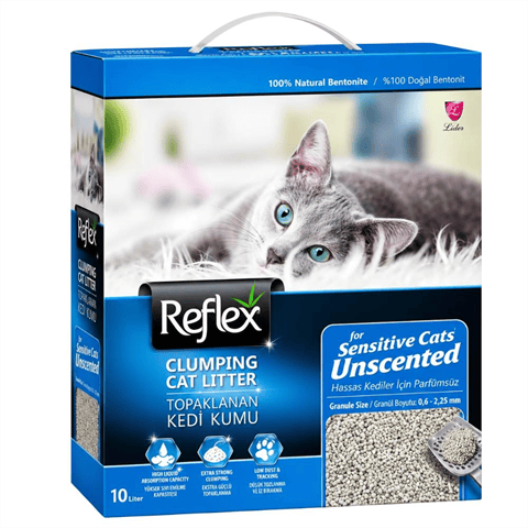 Reflex Sensitive Kokusuz Topaklanan Kedi Kumu 10 lt