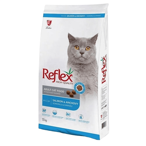 Reflex Somonlu ve Hamsili Yetişkin Kedi Maması 15 kg