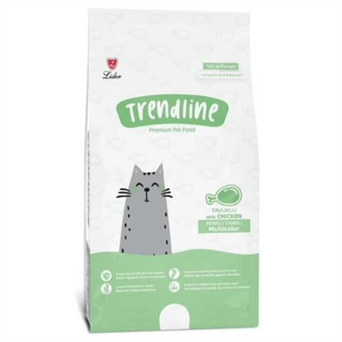 Trendline Multi Colour Renkli Yetişkin Kedi Maması 15 kg