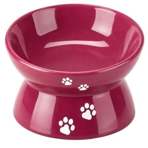 Trixie Yükseltilmiş Seramik Kedi Mama Kabı 0,15 L 13 cm Mürdüm