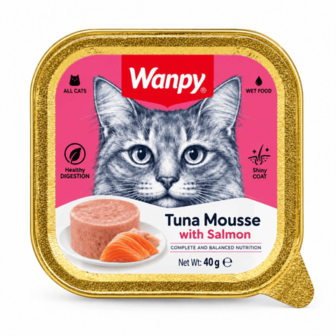 Wanpy Ton Balıklı ve Somonlu Kedi Ezme Yaş Maması 40 gr